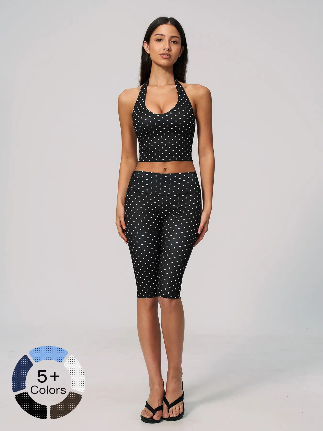 Black and white polka dots