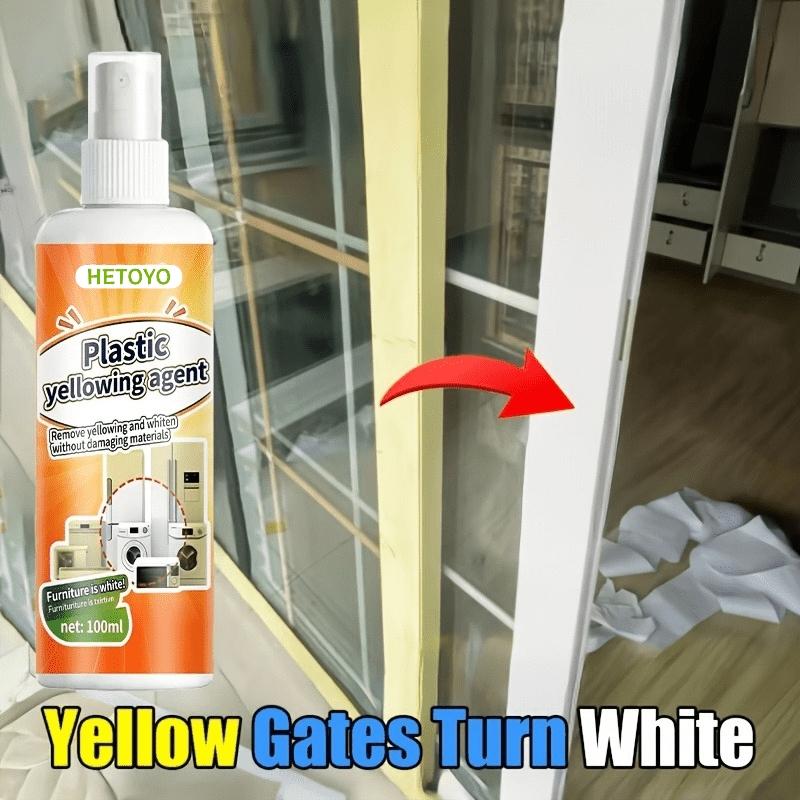 Fast-acting yellowing and oxidation remover - powerful plastic spray. Suitable for car headlights, air conditioning panels, bathroom surfaces, and plastic surfaces. Leaves no paint residue or scratches. Easy-to-use spray nozzle for lasting renewal.