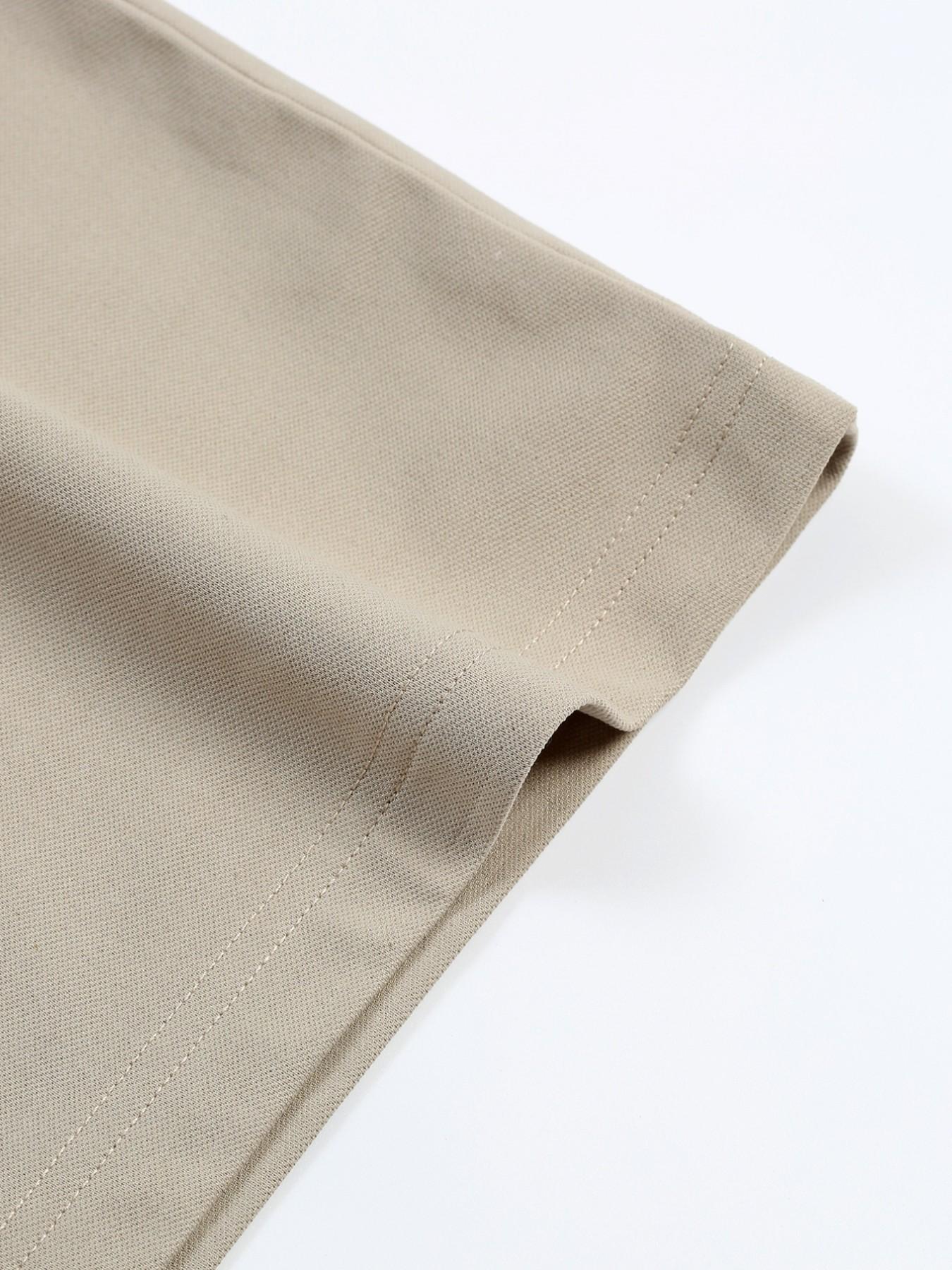 Two-Piece Hh4557 Paul Mccartney Knight Logo Print Men's Collared Shirt, Elastic Casual Breathable All-Season Comfortable High-End Polo