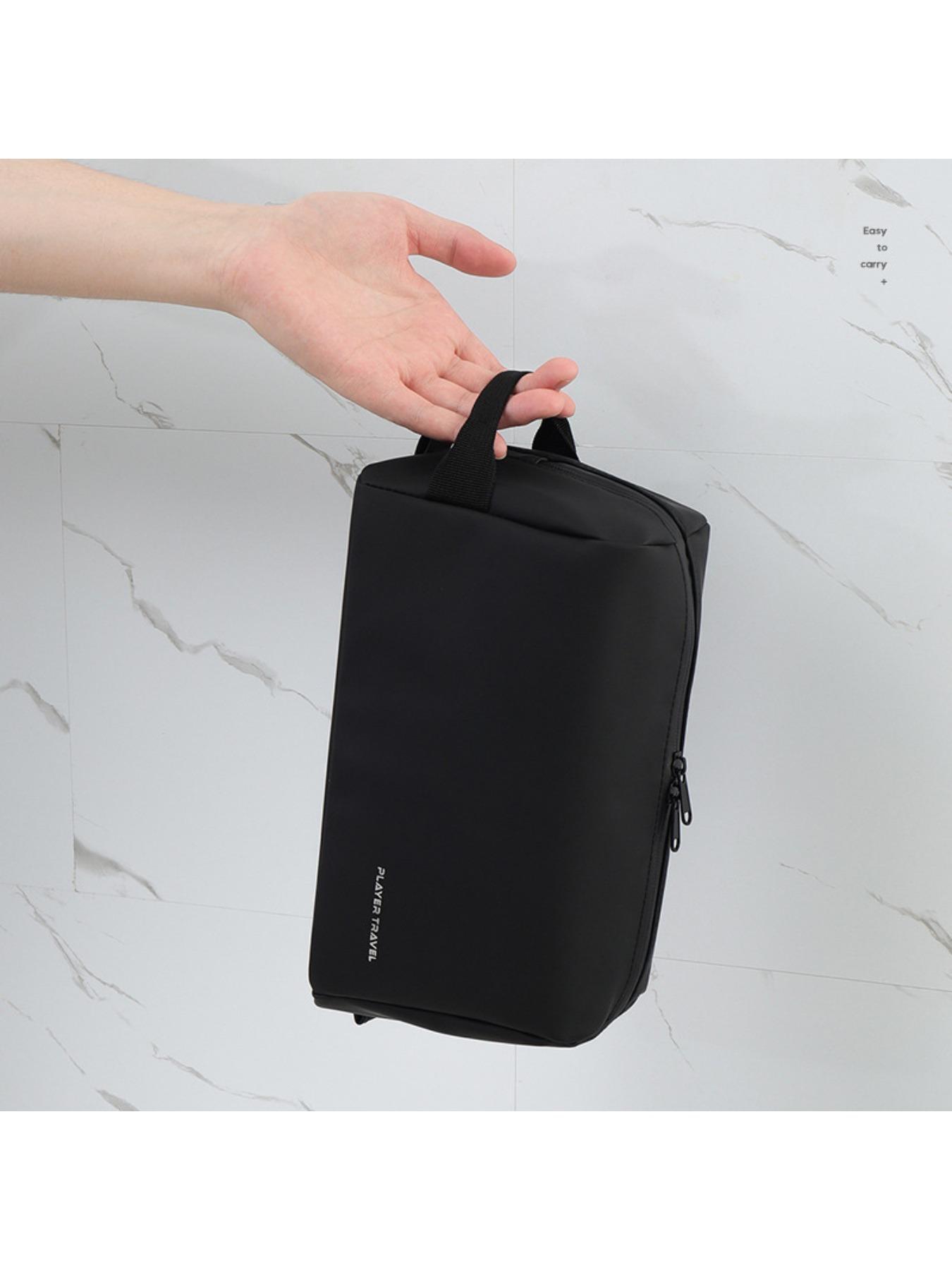 Waterproof toiletry bag for men, portable for business trips, new stylish gym shower bag, women's travel organizer cosmetic bag.