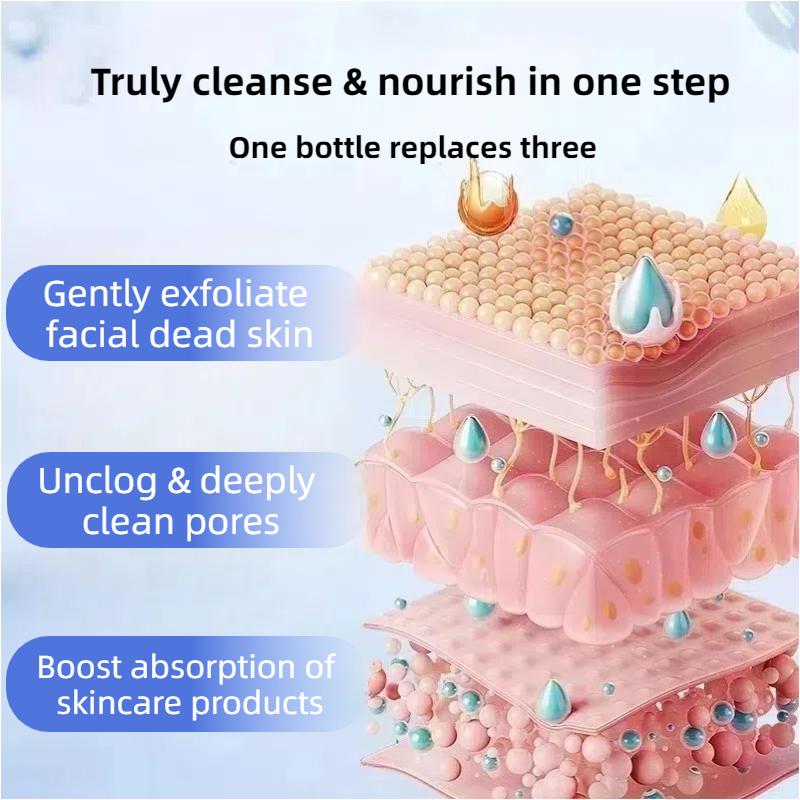 XiaoKs Clean Scrub Gel (3-Pack) with Carbomer & Betaine - 1-Minute Exfoliation, Mild & Gentle for Sensitive Skin - Non-Irritating Daily Exfoliator - 50g Each