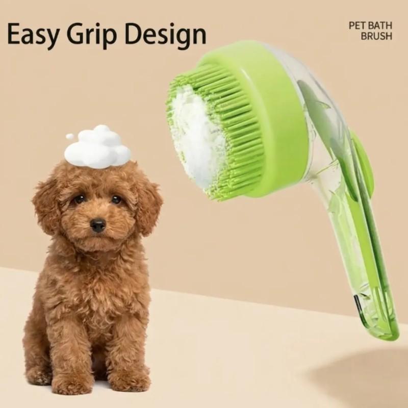 2026 New 2-In-1 Pet Bath & Grooming Deshedding Brush, Gentle Massage Tool for Dogs & Cats, Boosts Hair Care, Improves Bathing Experience