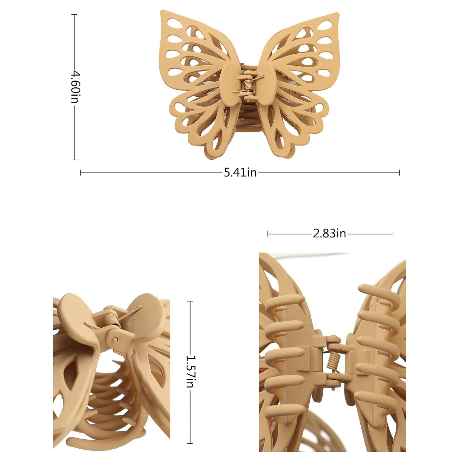 3PCS Butterfly Claw Clips for Women, Cute Aesthetic Matte Hair Clips Set, Strong Hold for Thick & Medium Hair, Non Slip Large Hair Claws, Y2K Trendy Hair Accessories for Daily Wear & Gifts 3PCS Butterfly Claw Clips for Women, Cute Aesthetic Matte Hair Clips Set, Strong Hold for Thick & Medium Hair, Non Slip Large Hair Claws, Y2K Trendy Hair Accessories for Daily Wear & Gifts