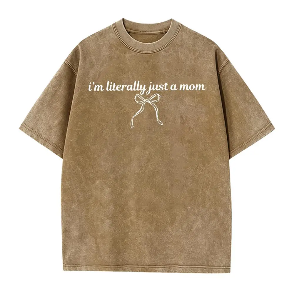 Washed T-shirt-Coffee