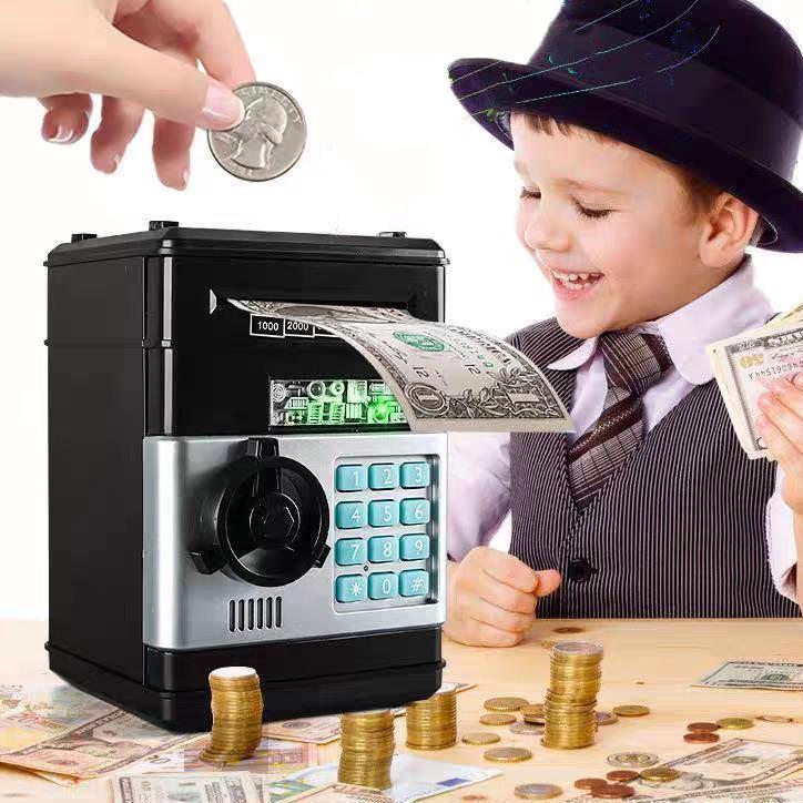 Electronic Piggy Bank Mini ATM Password Money Bank Cash Coins Saving Box for Kids, Cartoon Safe Bank Box Perfect Toy Gifts for Girls Boys( needs 3*AA batteries but NOT Included) Electronic Piggy Bank Mini ATM Password Money Bank Cash Coins Saving Box for Kids, Cartoon Safe Bank Box Perfect Toy Gifts for Girls Boys( needs 3*AA batteries but NOT Included)