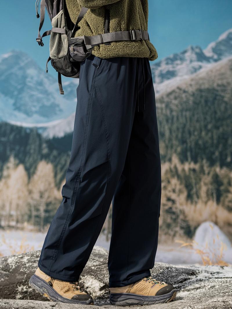 Men's Ultra-Thick Fleece Graphene Heated Winter Ski Pants, Essential Snowboarding Gear, Warm and Comfortable Winter Clothing