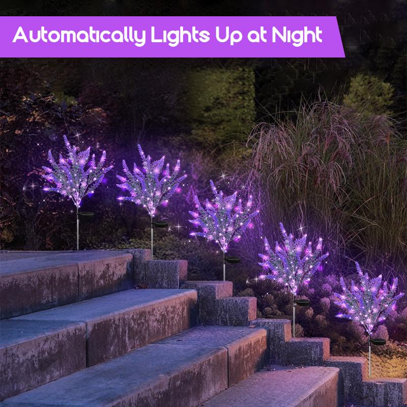 Solar Powered Lavender LED Landscape Light, Ipx4 Waterproof, No Ground Plug Needed, Outdoor Garden Decoration, Home Patio Ambiance, Garden Lighting, Garden Decor Lights, Solar Decorative Lights