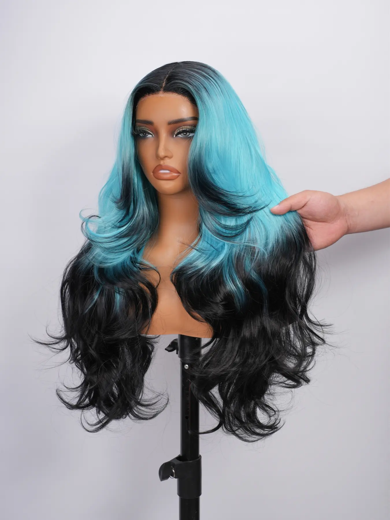 Ombre Teal Black