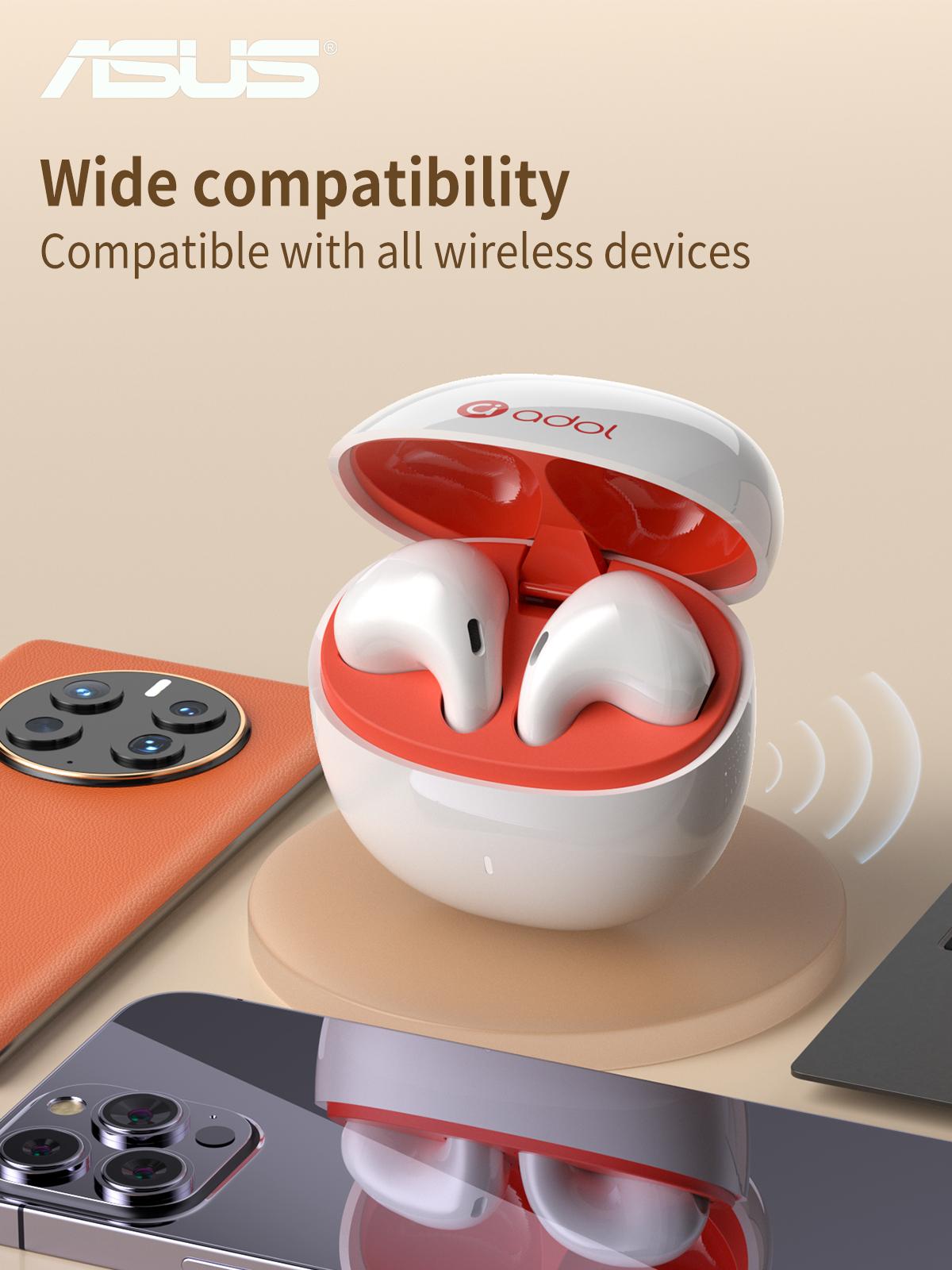 ASUS new  wireless in-ear Headset with long battery life, high sound quality, wireless connection, suitable for listening to music and making calls