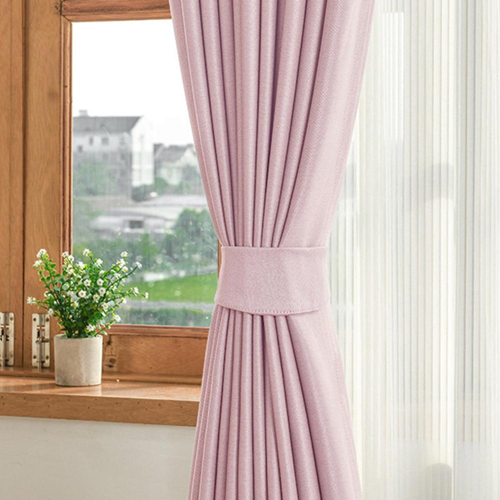 Double-Sided Linen Curtains, Light Blocking Drapes for Living Room & Bedroom, Farmhouse Style, Luxury Custom Home Decor Panels, Heavy Curtain