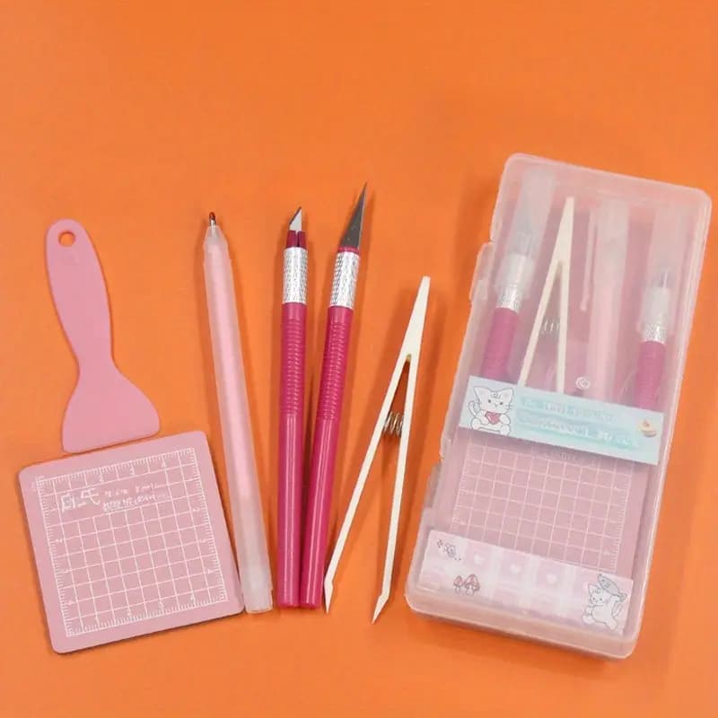 DIY Hand Tool Set with Adhesive Patch Cutting Tools, Perfect Gift Box Included, Ideal for Crafting Projects, Easy-To-Use Design, Crafting Kit