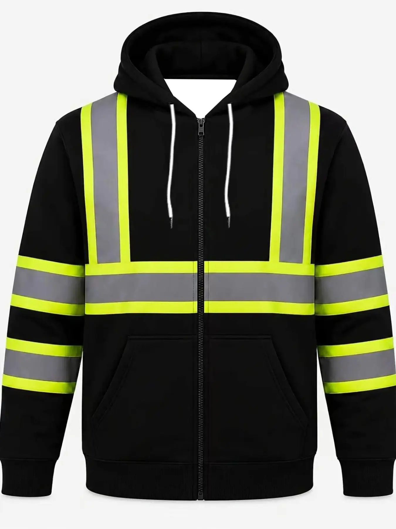 Men's Half Zip Hoodie, Loose-Fitting Long Sleeve Casual Outerwear, Asymmetrical Design, No Reflective Material, Ideal for Daily Wear