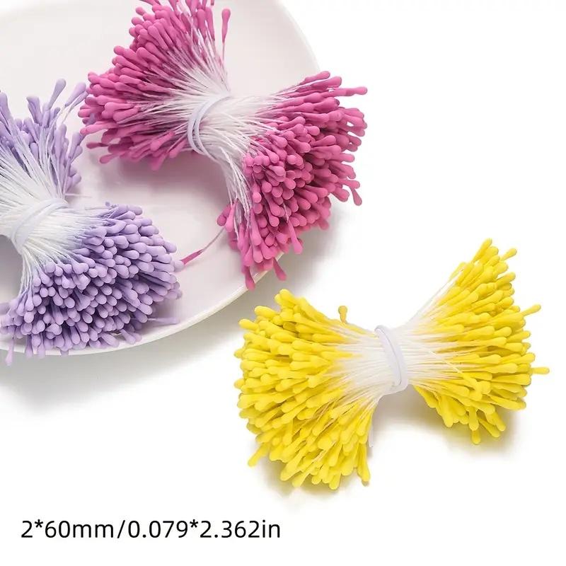 400 Multicolor Polyester Artificial Flower Stems, Soft Touch Handmade Bouquet Decorations, DIY Floral Arrangements, Home Decoration, Weddings, Parties