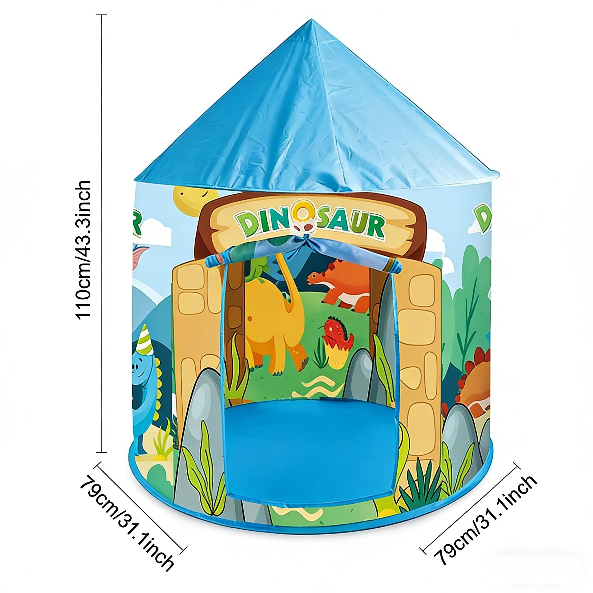 Kids Fun Yurt Play Tent, Portable Outdoor Playhouse, Beach Castle Toy for Boys & Girls, Perfect Christmas Halloween Holiday Gift