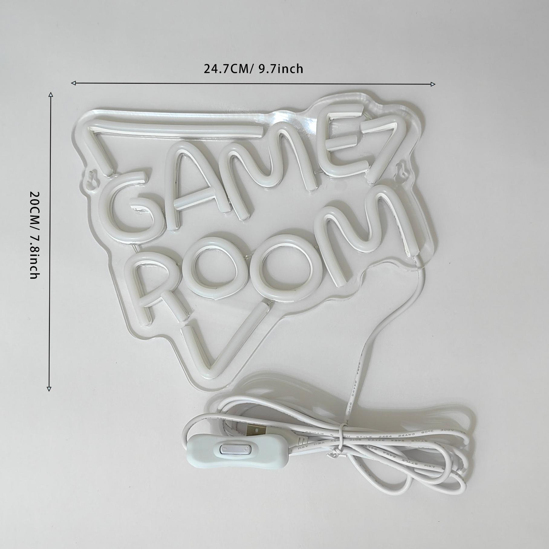 Game Room Pattern LED Neon Light, Creative USB-powered Wall Decor Light, Decorative Light for Home Party Festival, Pride Month Gift, Neon Sign