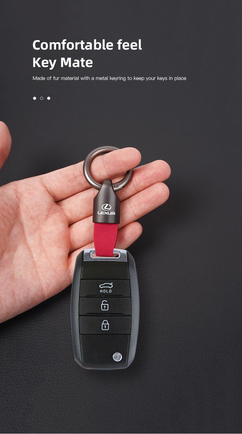 Zinc Alloy Leather Car Key Chain Strap Keyring For Lexus IS500 LS460 RC200 LM300 RX450 LX NX350h LC UX CT RZ450e RC300 GX400 GS200t GS300h LS600 RX300 TX LBX HS250