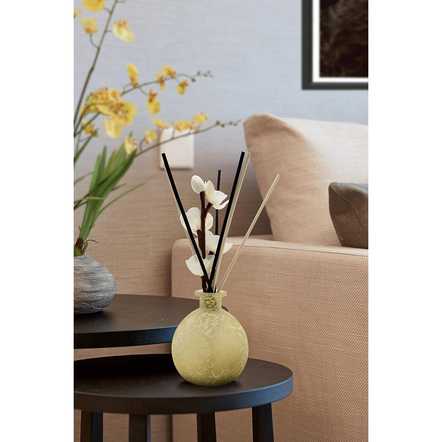 50 count Black Reed Diffuser Sticks Refill Replacement 10 inch  Essential Oil Aroma Reed Diffuser Sticks (Black-50pcs)