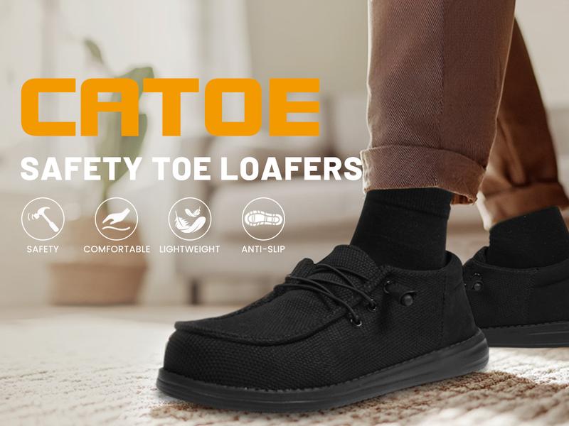 Steel Toe Shoes for Men Women Safety shoes Work Shoes stylish shoe construction work shoe Lightweight and Comfortable Loafers work safety sneaker Slip On Composite Toe Comfortable Non Slip Tennis Dress Sneakers