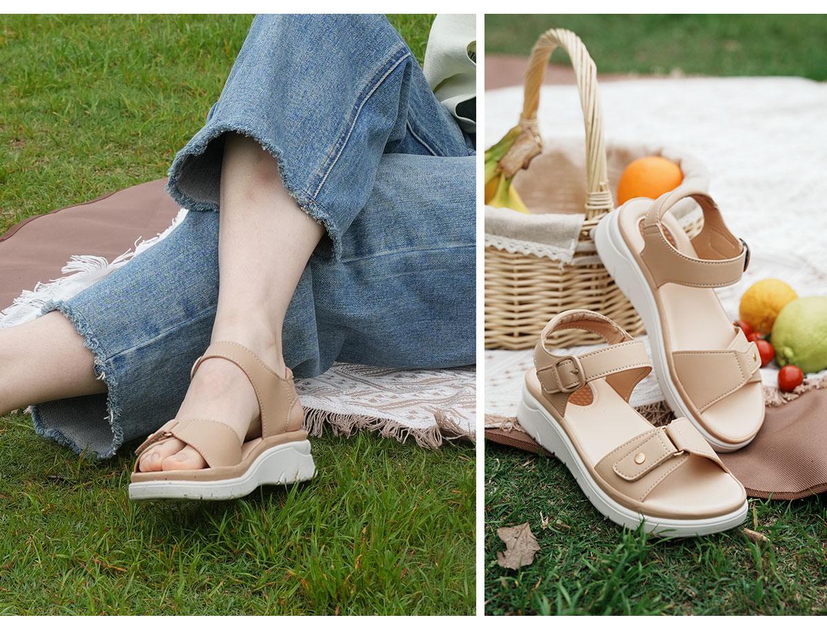 Women Massage Sandals Orthopedic Walking Platform Sandals