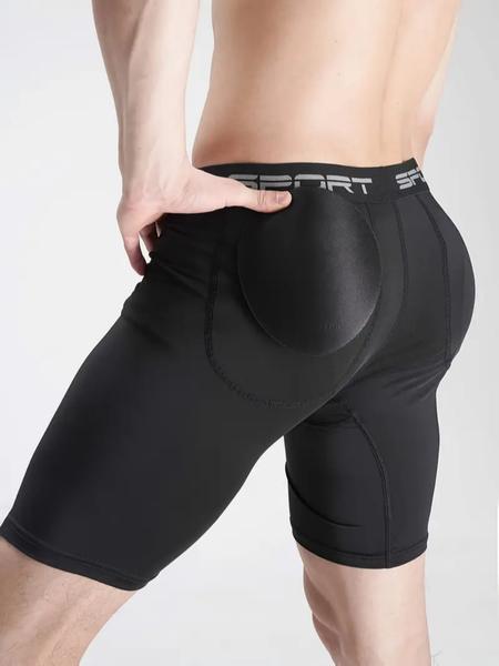 Upgraded Men’s Long Boxer Shorts – Detachable Padded Design for Butt Lift, Ultra Soft & Supportive, Sexy Fit for Workout & Lounge