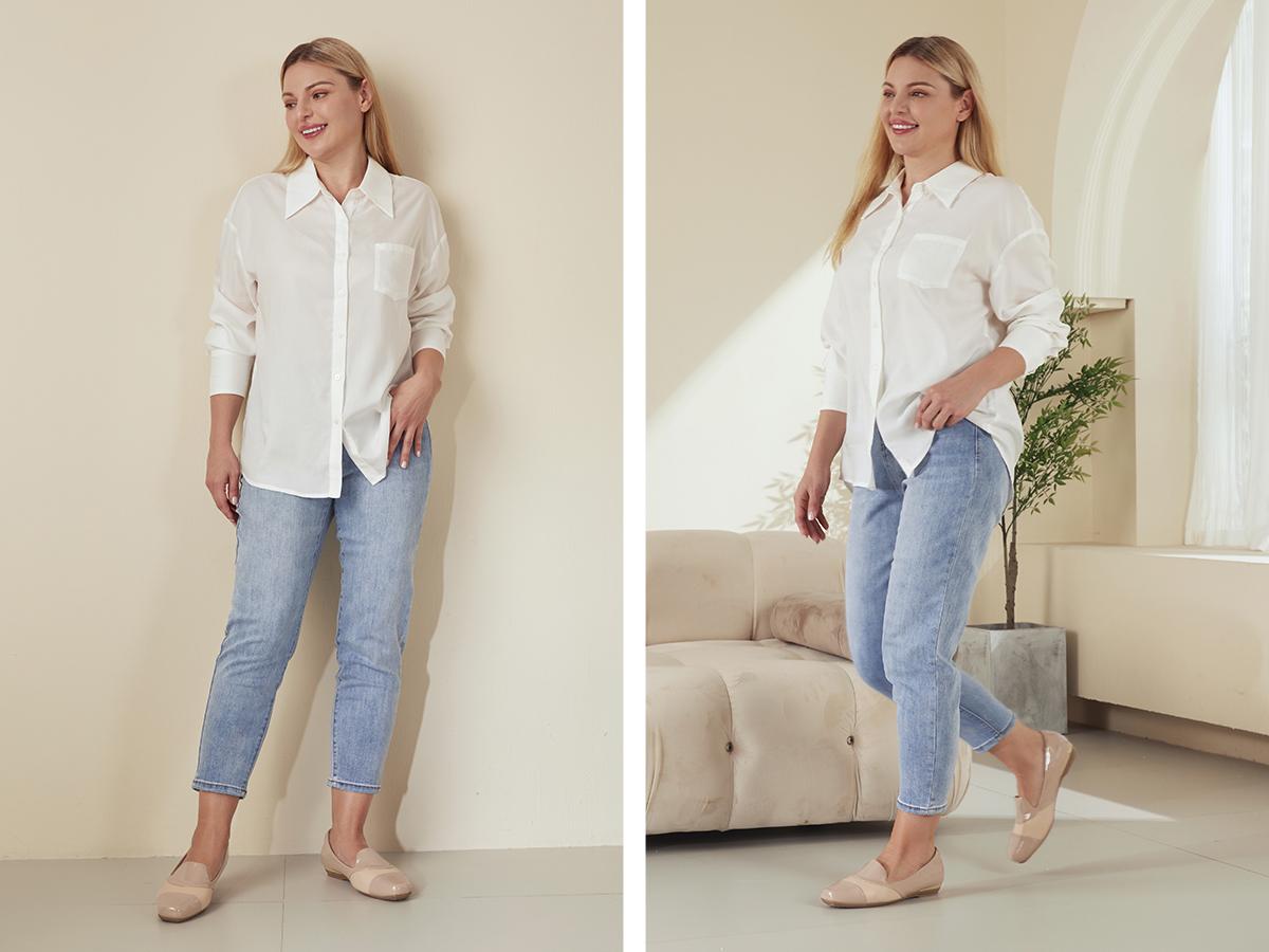 Ortho+rest Women Orthopedic Dress Shoes Bunions Loafers Slip On Orthotic Shoes Girl Black