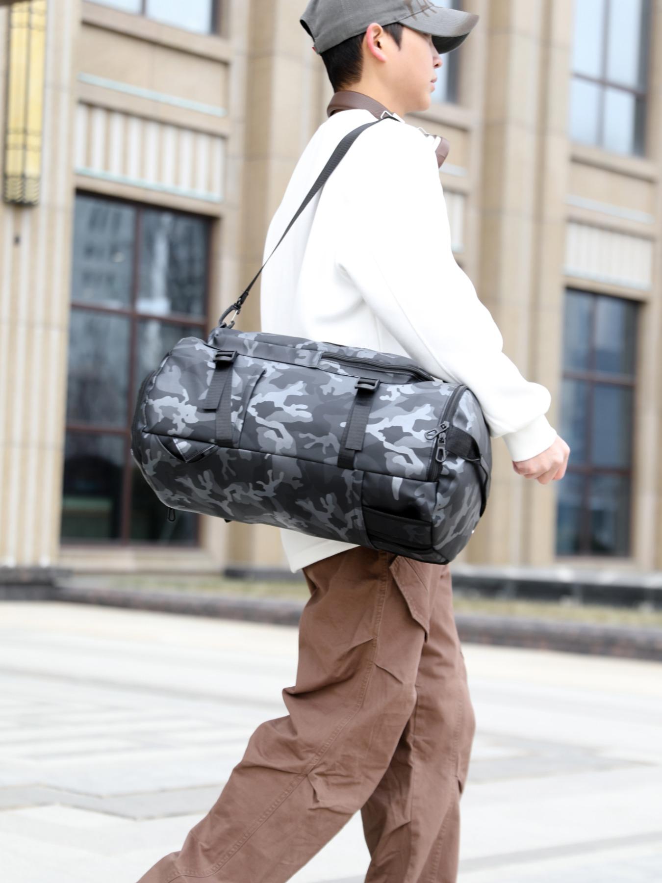 Camouflage Pattern Large Capacity Travel Backpack, Multi-functional Backpack, Unisex Outdoor Travel Sports Backpack