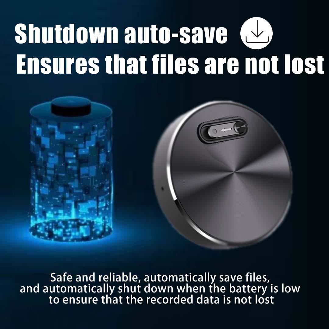 Smart Voice Recorder – One-Touch Recording, HD Noise Reduction,Long Battery, Large Storage, Support voice to text