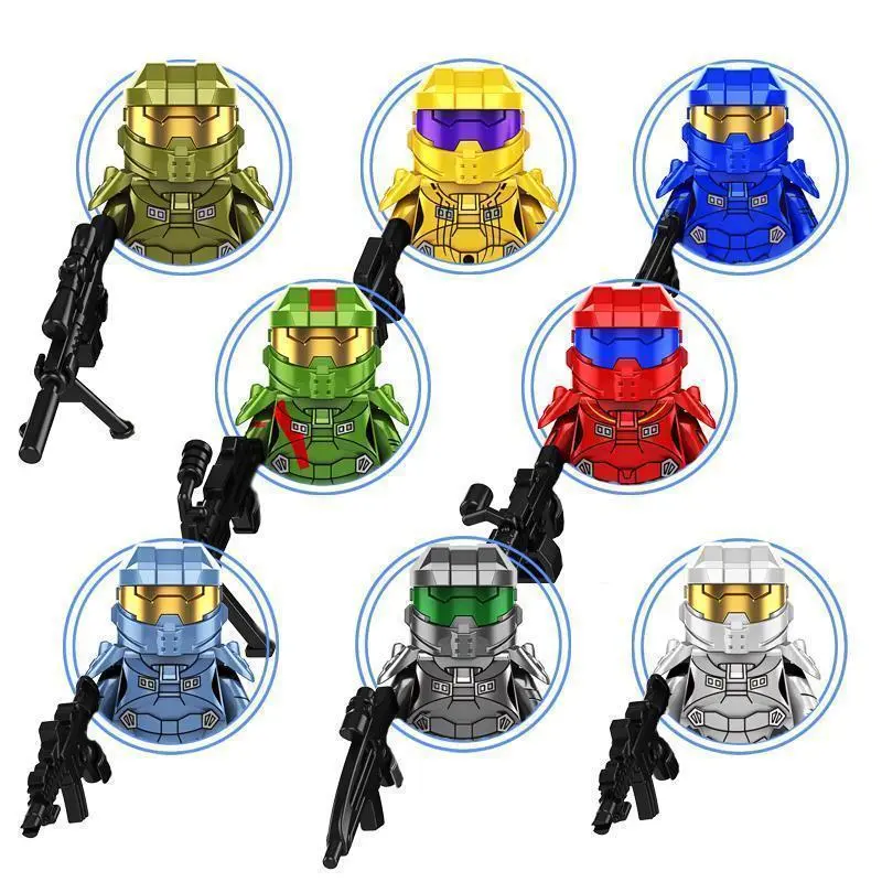 2026 Hot selling toys KF6043 Game Series Characters Mini Assembled Building Block Action Figures Plastic Collection Toys Internet-famous toy