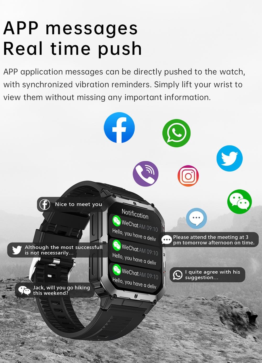 AI smartwatch 2.06 with full touchscreen, high appearance, low power consumption and long battery life. Scan for matching, 120+ sports modes, voice assistant, APP sports push. Stopwatch, camera remote control, music player, calculator. Perfect gift for