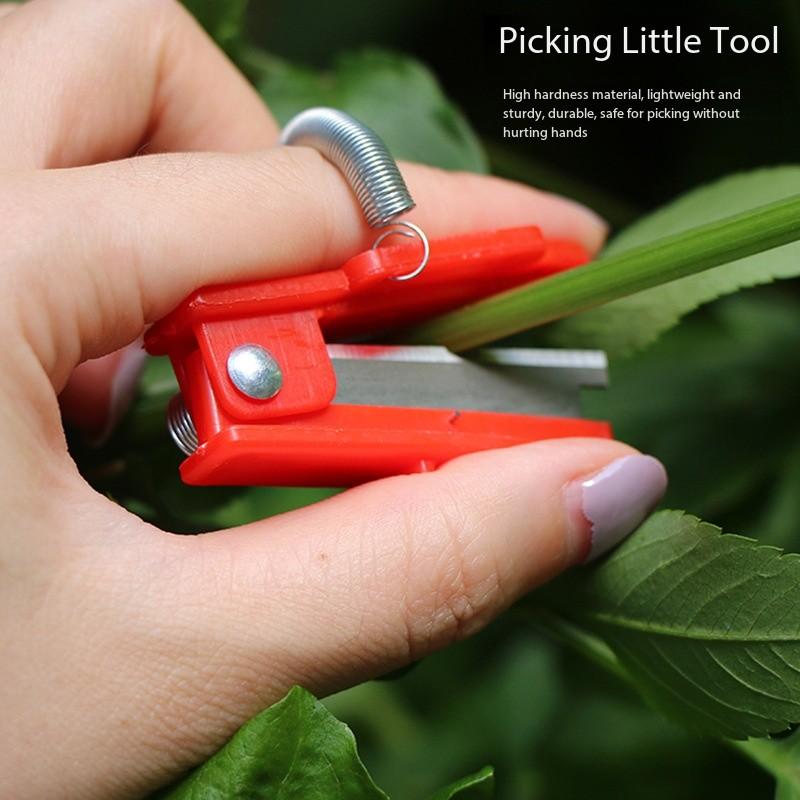 Fruit Vegetable Picking Tool Finger Ring Knife, Small Scissors for Peas Grapes Stem Cutting, Fruit Picker Gadget