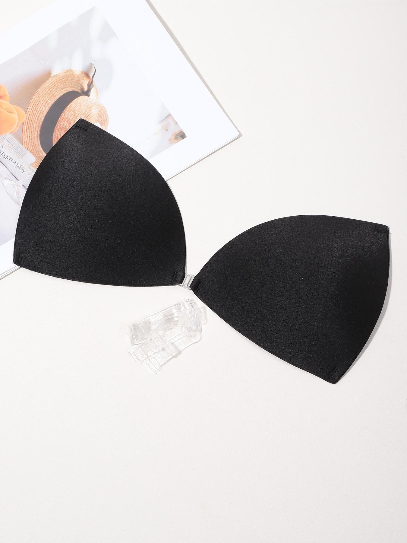 triangle bra sticker two kind of way to wear  detachable shoulder strap free switching extreme stealth and stable support two modes suitable for deep V, shoulder-exposed and daily wear