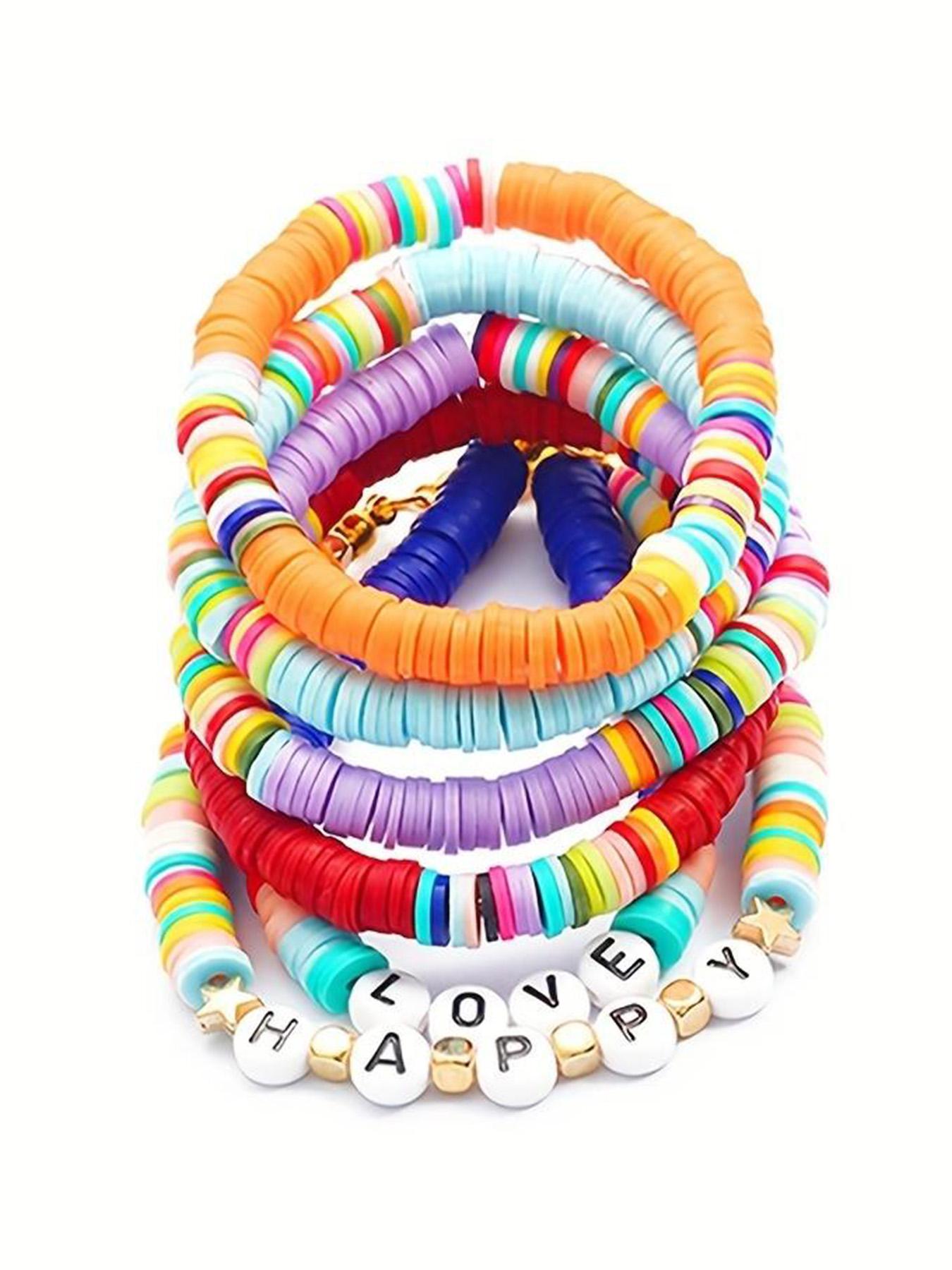 3450pcs Soft Clay DIY Jewelry Making Kit, Ideal for Bracelets, Necklaces, Keychains, Craft Accessories, Fashion Gifts