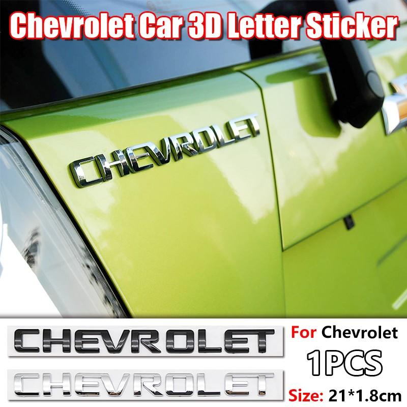 Chevrolet Car Letter Trunk Emblem Sticker, Waterproof Scratch-Resistant Self-Adhesive Decal, Fits All Chevrolet Models, Exterior Decoration