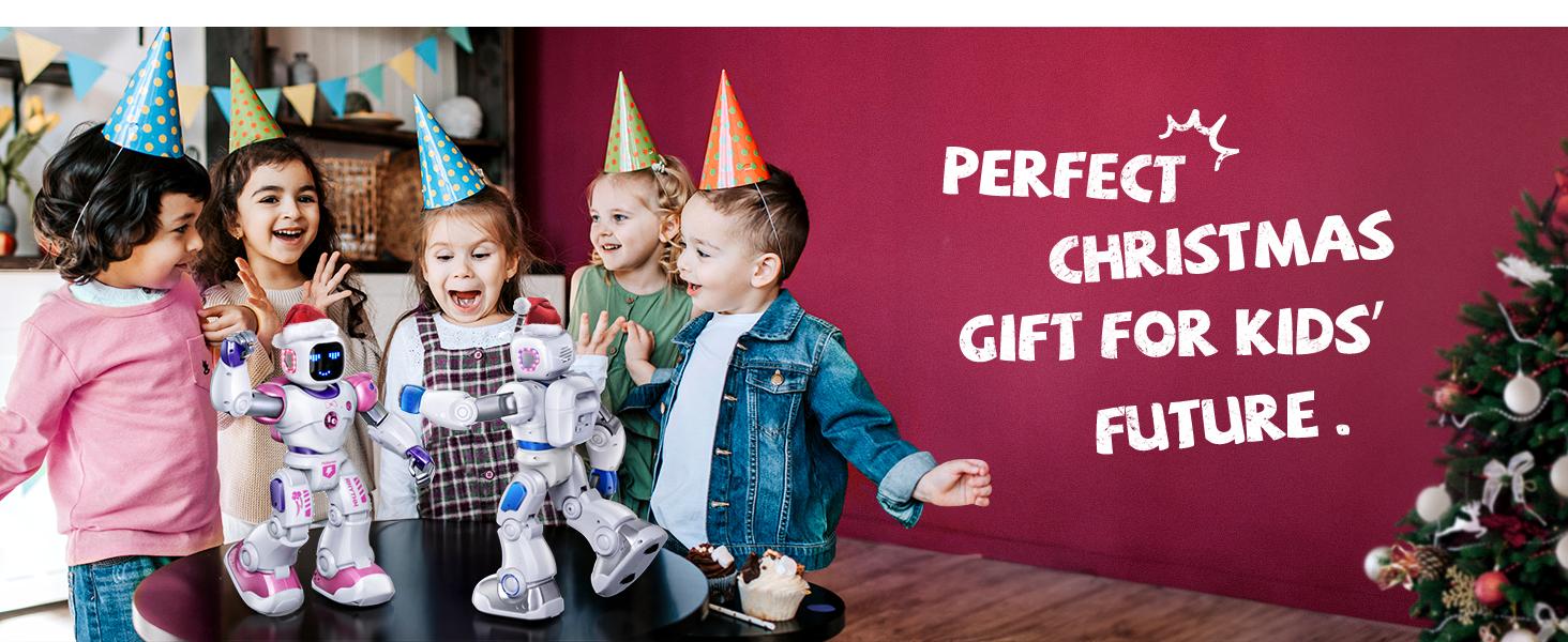 Ruko 1088 Smart Robot Toys for Kids, Large STEM Programmable Interactive RC Robot with Voice Control, App Control, Gifts for Boys & Girls Age 4 5 6 7 8 9, Pink