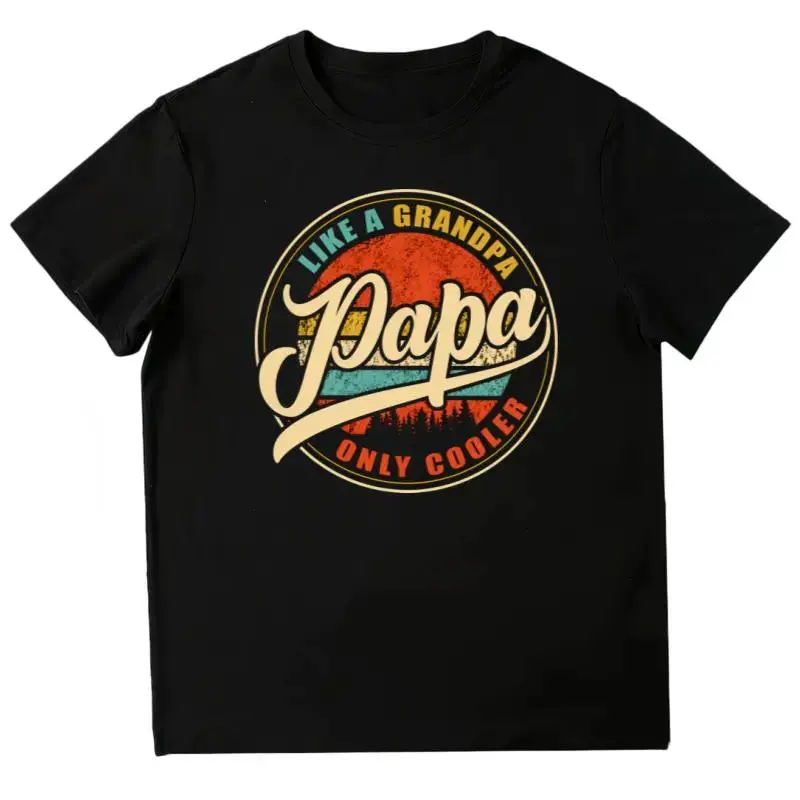 Men’s fashion T-shirt: “Like a grandpa—only cooler.” Funny dad/grandfather definition. Father’s Day gift sayings outfit. Casual Menswear Personalized Tshirt -- holiday