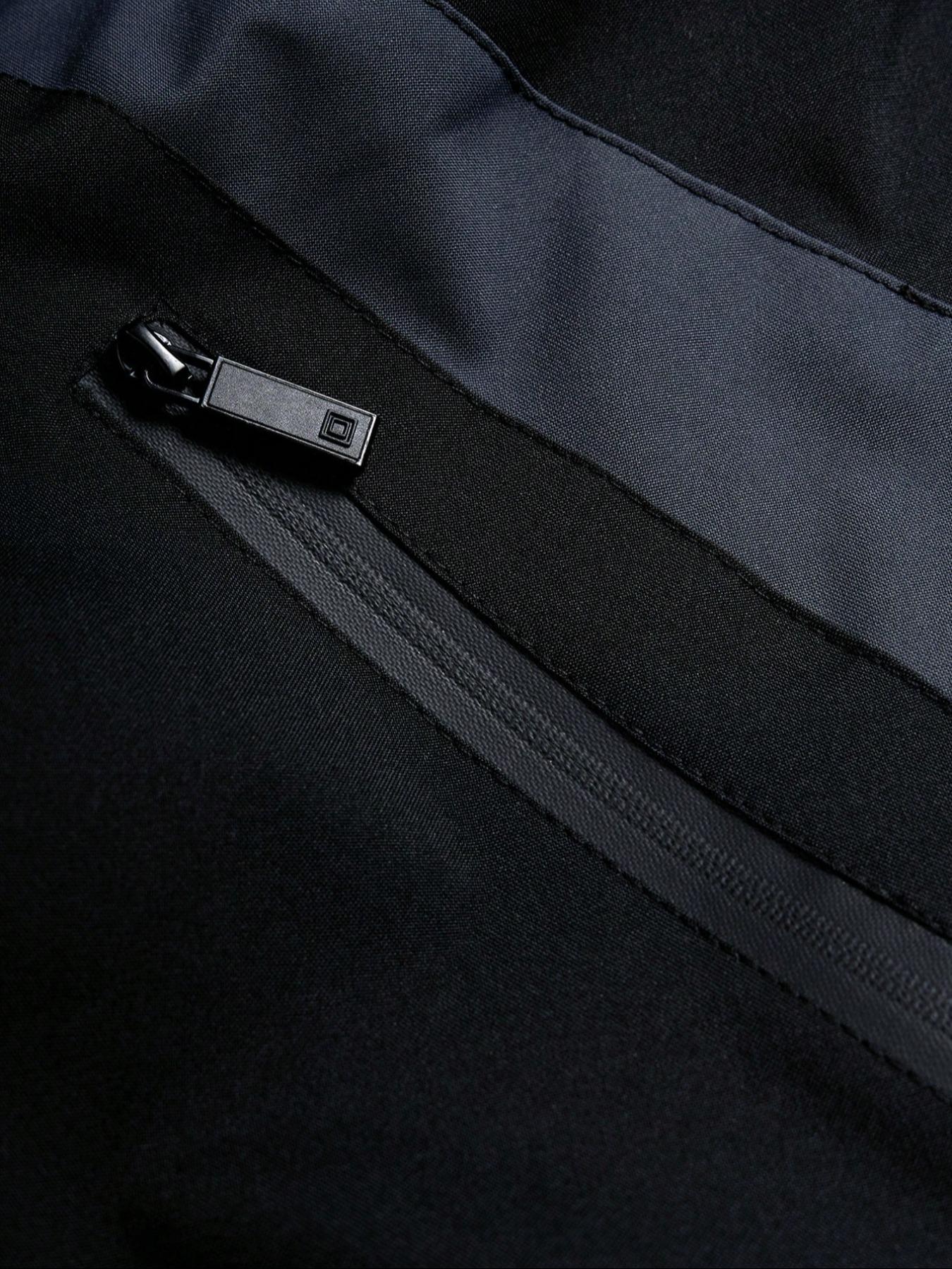 Men's Baseball Jacket High Street Patchwork Print Windproof Coat, Fashion College Style Long Sleeve Outerwear for All Seasons