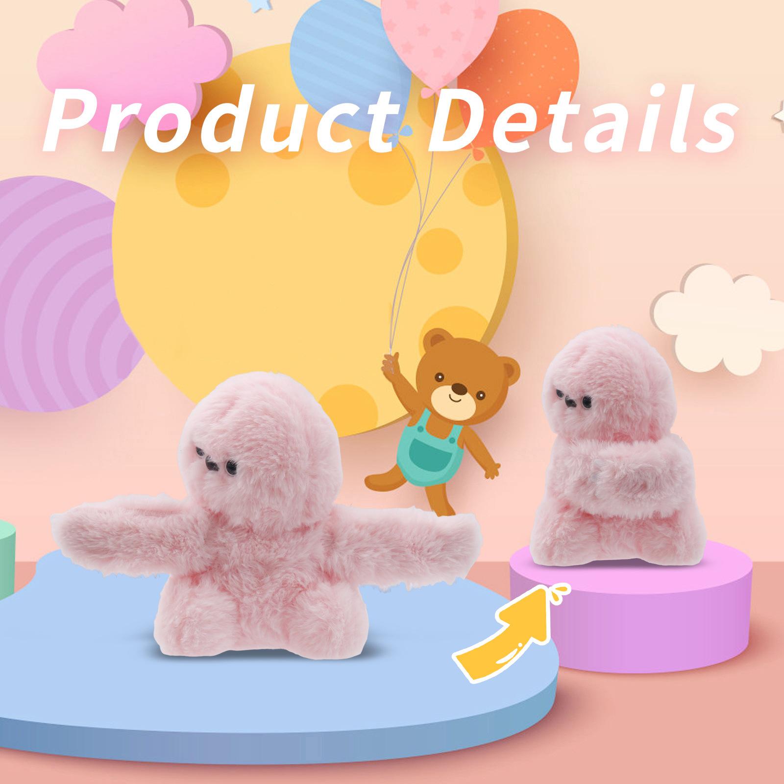 Cute Singing Plush Pet Toy, Interactive Electronic Doll Bag Charm, Collectible Toy, Trendy Gift Idea