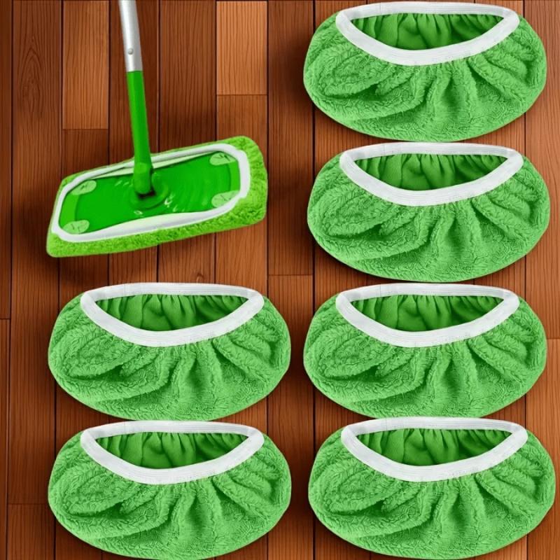 3-Pack Microfiber Mop Pads, Washable Reusable Refills with High Absorption, Fit for Flat Mops, Hardwood and Tile Floor Cleaning, Essential Household Cleaning Supplies