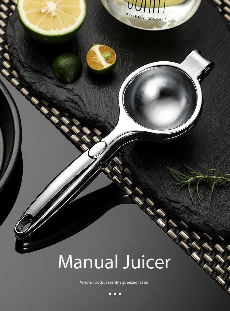 Kitchen Home Zinc Alloy Juicer, Manual Lemon Squeezer, Multi-Functional Juice Press Clip, Fruit Tool for Easy Use