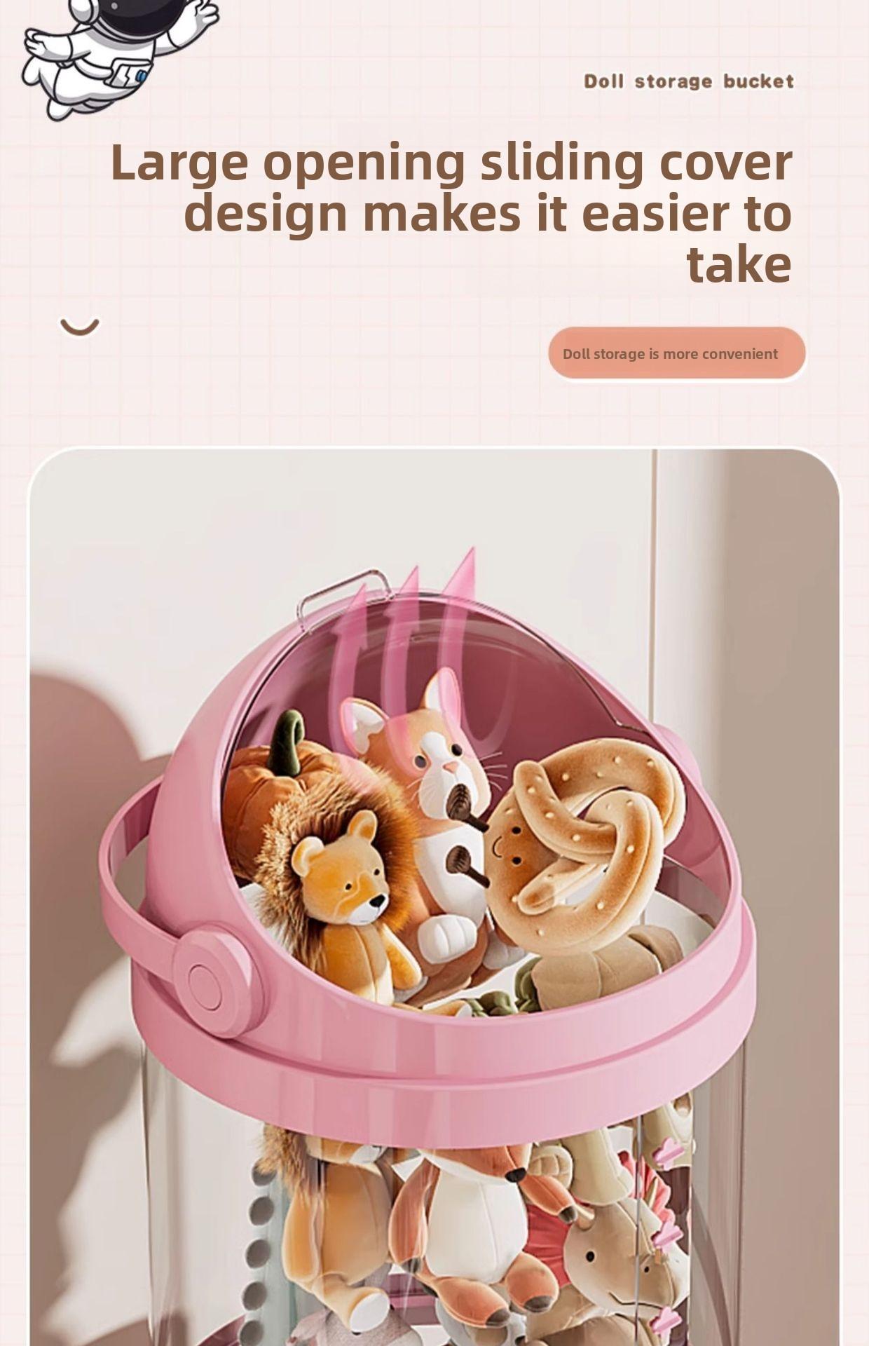 Miniature Figure Display Box Storage Box, Transparent Storage Rack for Small Collectibles and Plush Characters with Stackable Design