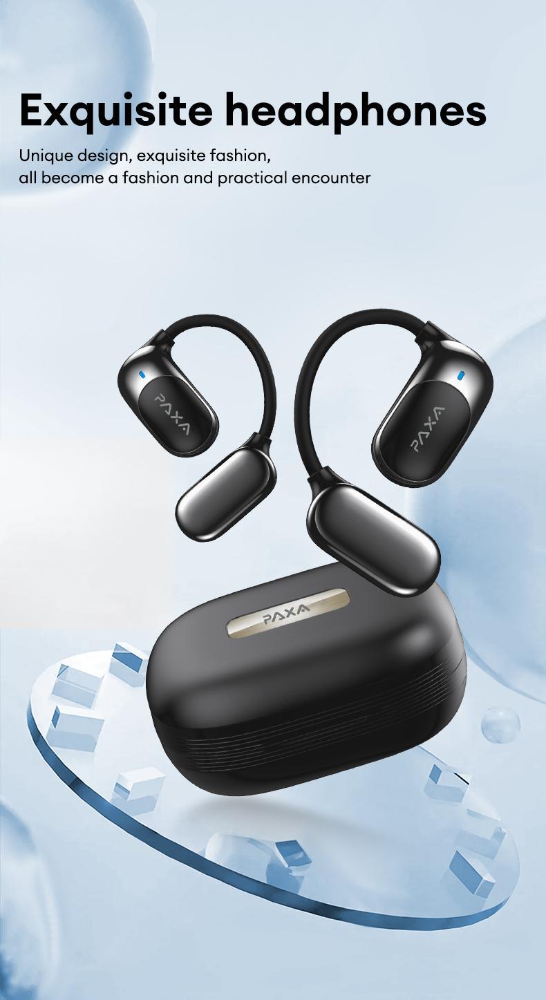 PAXA Fit2 with 169-Language Translation Support – Wireless Headphones with Electroplated Ear Hook Design – Comfortable, High-Quality Sound, Bluetooth 5.4 Flash Connection, Wireless Earbuds for Music & Phone Calls  Audio Electronic
