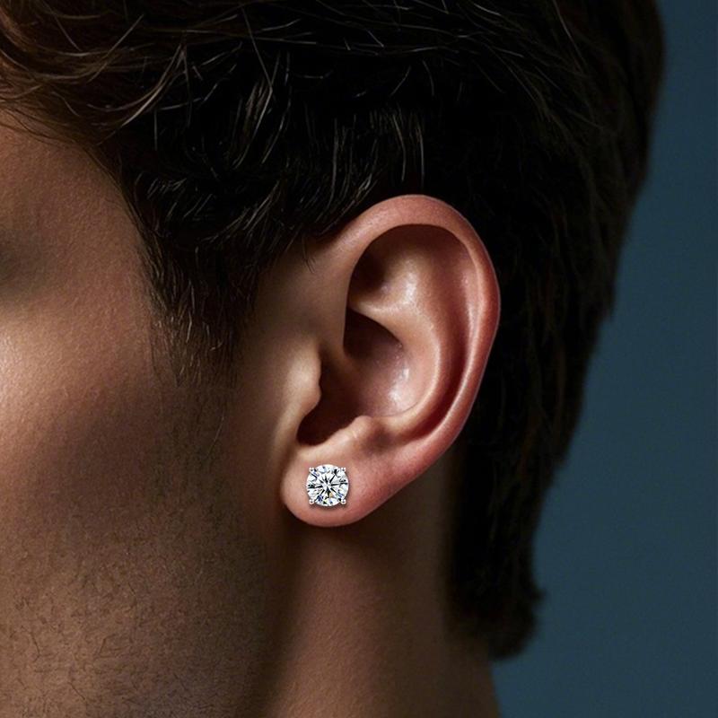 Delzzad 14k Gold-Plated Solitaire Four Prong Earrings Screw Back/Butterfly Back Lab-Created Moissanite Stud Earring S925 Sterling Silver Moissanite Jewelry Perfect Birthday Mother’s Day Christmas Gift for Men Women Wedding Set Delzzad 14k Gold-Plated Solitaire Four Prong Earrings Screw Back/Butterfly Back Lab-Created Moissanite Stud Earring S925 Sterling Silver Moissanite Jewelry Perfect Birthday Mother’s Day Christmas Gift for Men Women Wedding Set