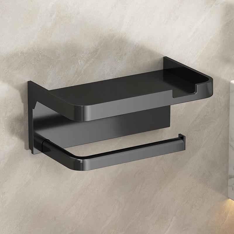 Bathroom toilet paper holder, roll tissue rack, storage shelf, draw-out tissue tube organizer for home restroom (Model: DM622)