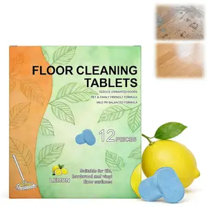 12 count Floor Cleaner Tablets Hard Floor Cleaner Tablets, Pre-Measured Dissolvable Cleaning Solution for Tile, Vinyl, Compatible with Robot Mops & Wet/Dry Vacuums Cleaner  Scent