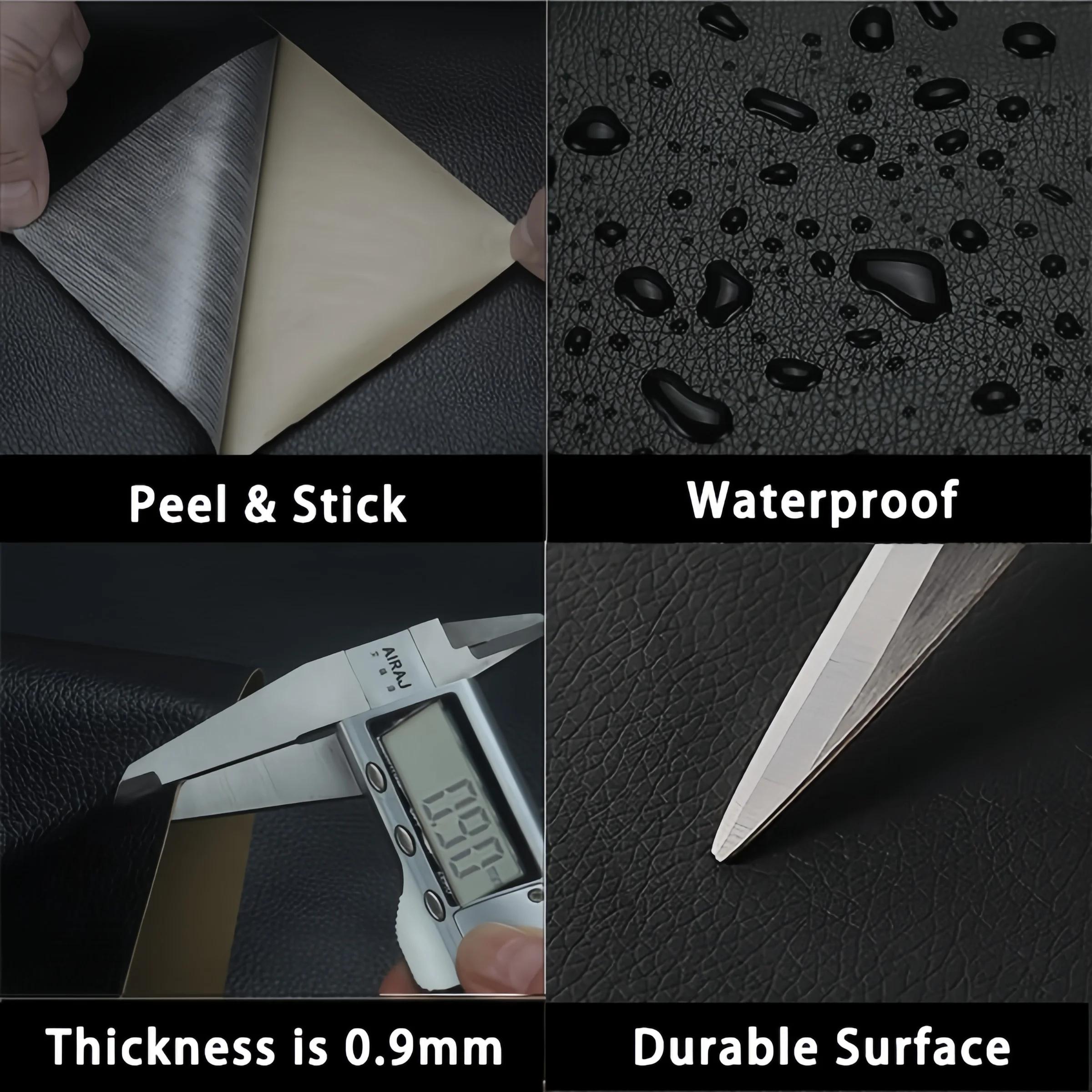 Dealsforyouday Self Adhesive Leather Repair Patch 50x137cm Durable Tape for Sofa Car Seat Chair Bag Home DIY Fix Cowhide Material