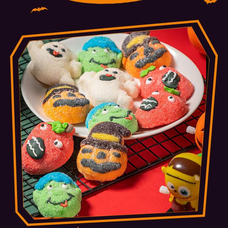 Christmas Candy Gift box set, 4D Lollipop Marshmallows Gummies , Various mixed candies  party favors, Creative Ghost  pumpkin bat, High-appearance snacks, For Kids/Children,Besties,Little friends,Boyfriends and Girlfriends gift 8.57 OZ (33 Count)