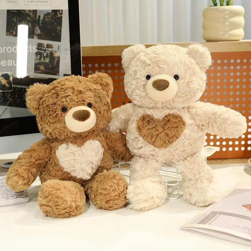 New hot Christmas Bear Lovely Teddy Bear Plush Toys Stuffed Cute Love Run Bear Girls Valentine's Gift Kids Baby Christmas Gifts