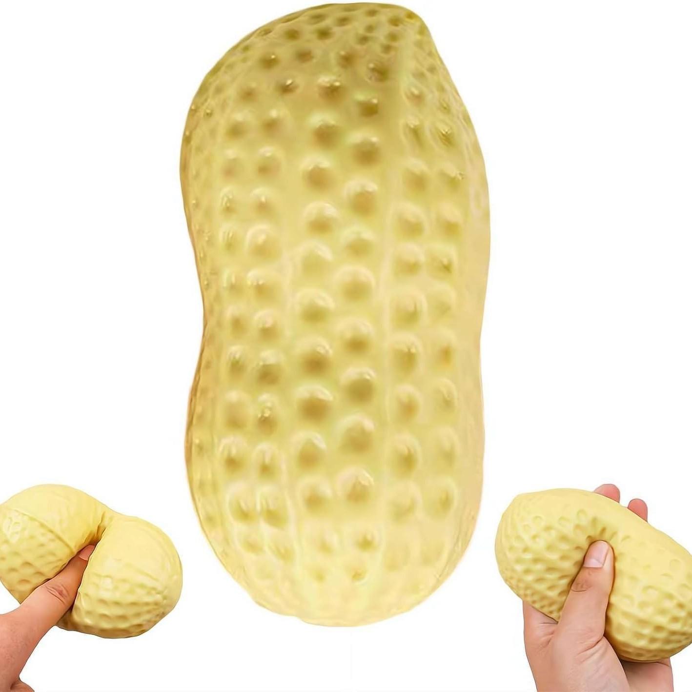 Peanut Squishies Soft Squeeze Dough Squishy for Anxiety Relief & Focus – Sensory Decompression Toy for Kids & Adults – Fun Desk Toy & Party Favors