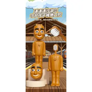 *Italian Brainrot Tung Children's Toothbrush Anime Soft Nylon Bristle Toothbrush Travel Cartoon Cute Funny Teeth Brush Whitening