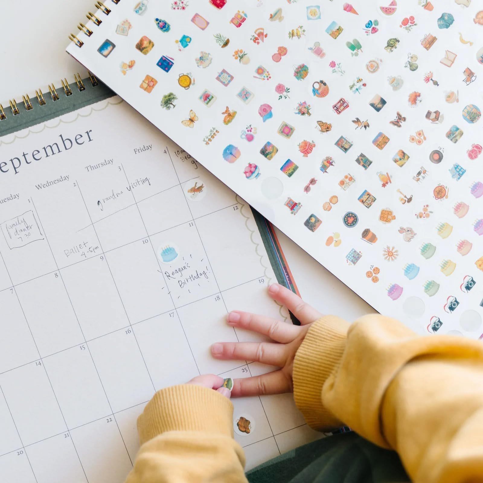 2026 Life Wish List Calendar, Enjoy Your Life Checklist Calendar, Daily Planner for Goals & Dreams, Perfect Gift for New Year, Doodle Typography Calendar